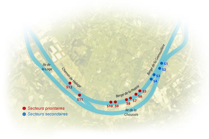 Carte des secteurs de Croissy-sur-Seine