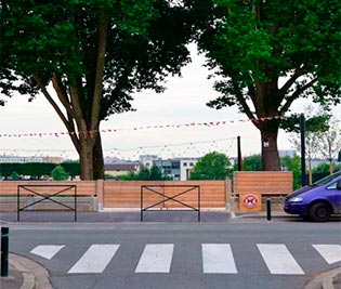 Une des ouvertures de la ville vers l’île au Cointre