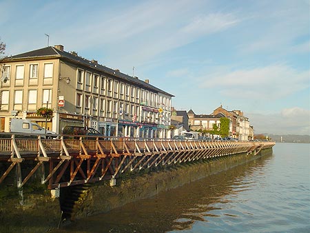 Passerelle en bois à Quillebeuf-sur-Seine